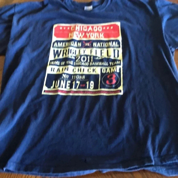 Chicago Cubs vs New York Yankees Interleague Tee Shirt - Picture 1 of 5